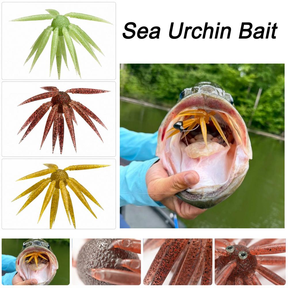 Fishing Lure Soft Plastic - 17mmの高品質なバス釣り用ソフトルアー。高い伸縮性を持つTPE素材を使用。マイクロベイトボール、ソフトプラスチックベイト、ミノー、タコの触手を模したソフトベイト。
