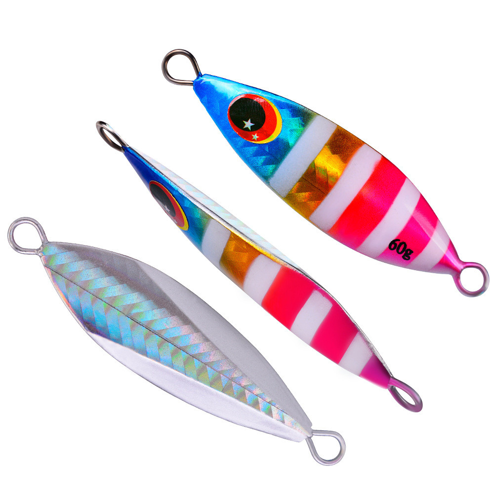 Fishing Lure Spoon - 金属遅いジグルアーハード人工バイオニクス餌30グラム40グラム60グラムジギングルアーマグロ低音ジグ海ボート釣りinchiku