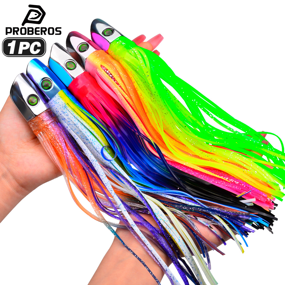 Fishing Lure Buzzbait - プロベロス 9インチ高速トローリングルアー、スカートルアー、マーリン、マグロ、イルカ、マヒマヒ、デュラド、ワフー、大物釣り、深海釣り用ルアー