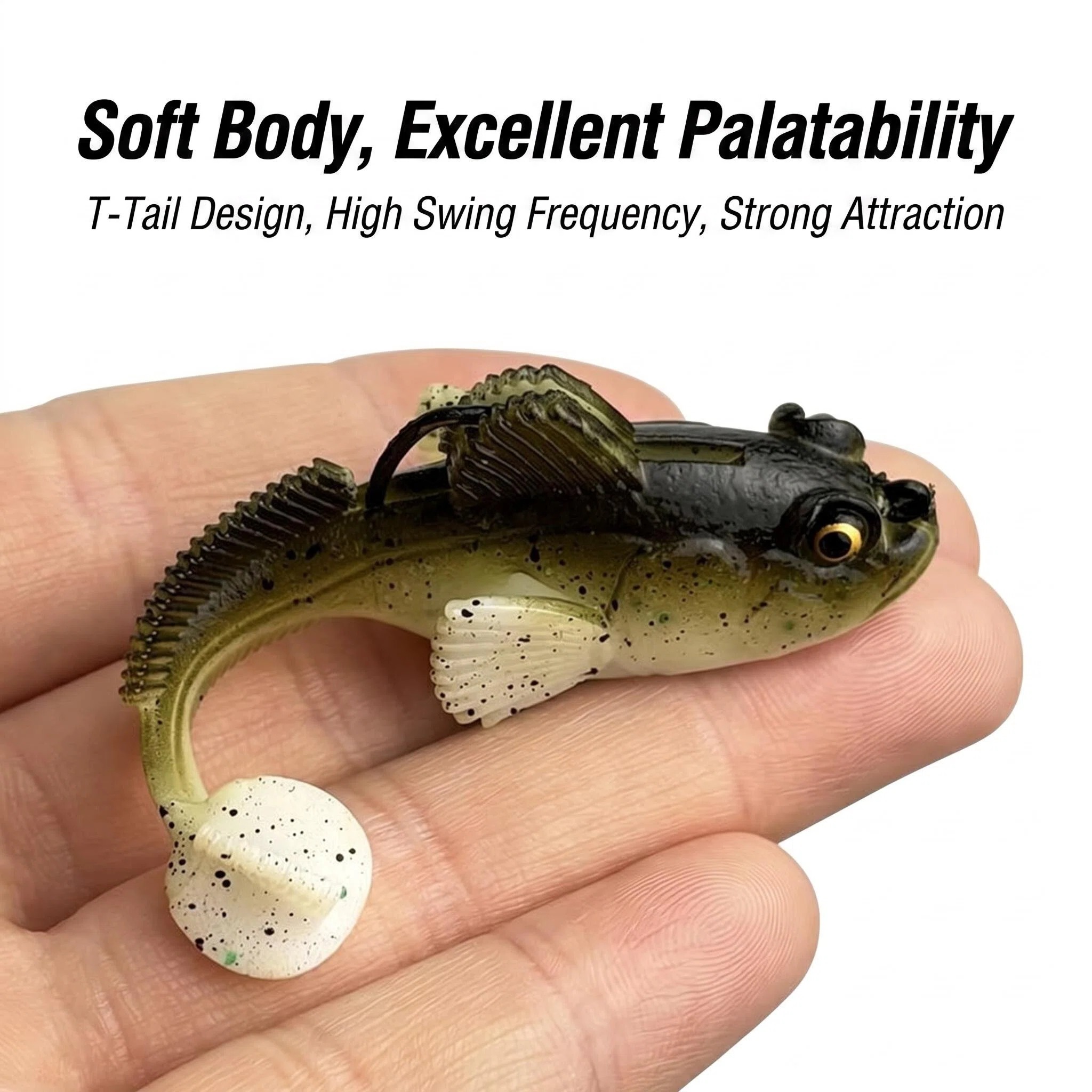 Fishing Lure Spinnerbait - 1個入り 10g13g18g ゴビールアー ジグワーム ウォブラー シリコンゴビウス