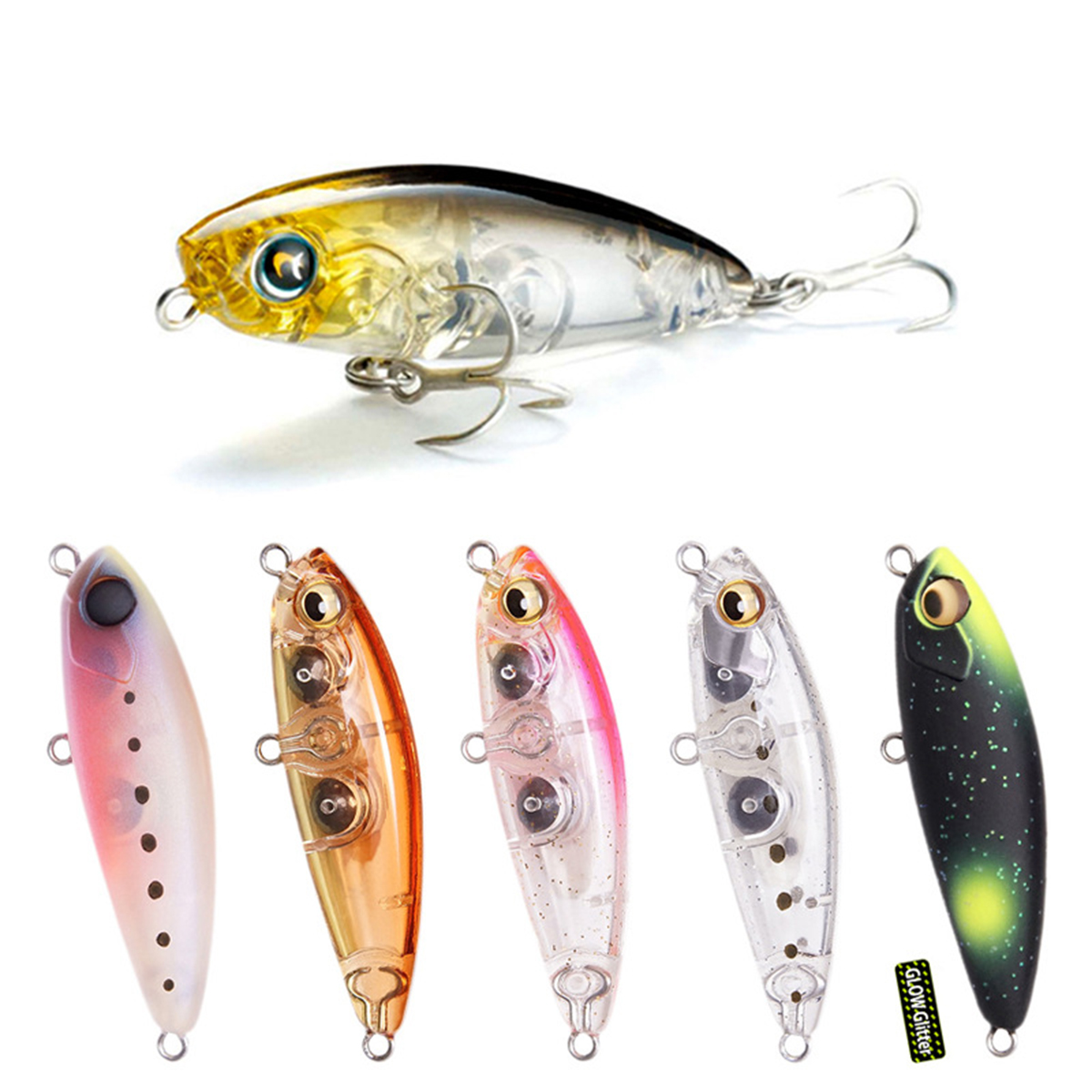 4.3 センチメートル 4.1 グラム釣りルアーミニマイクロ - Fishing Lure Jerkbait のレビューと価格