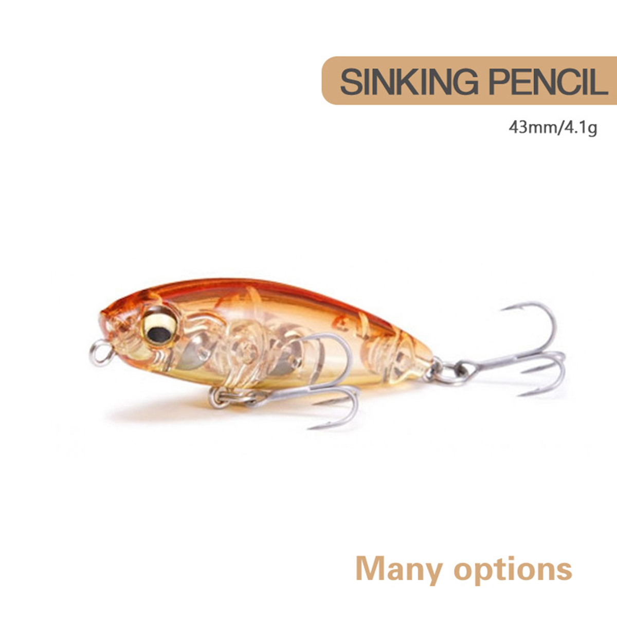 4.3 センチメートル 4.1 グラム釣りルアーミニマイクロ - Fishing Lure Jerkbait のレビューと価格