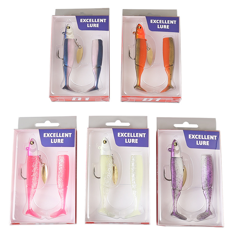 1個入りソフトスイムベイトフィッシングルアーセット、スピナー - Fishing Lure Blade Bait のレビューと価格