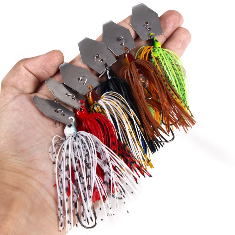 6 ピース/セットチャターベイト釣りルアーキットスピナー釣り - Fishing Lure Buzzbait のレビューと価格