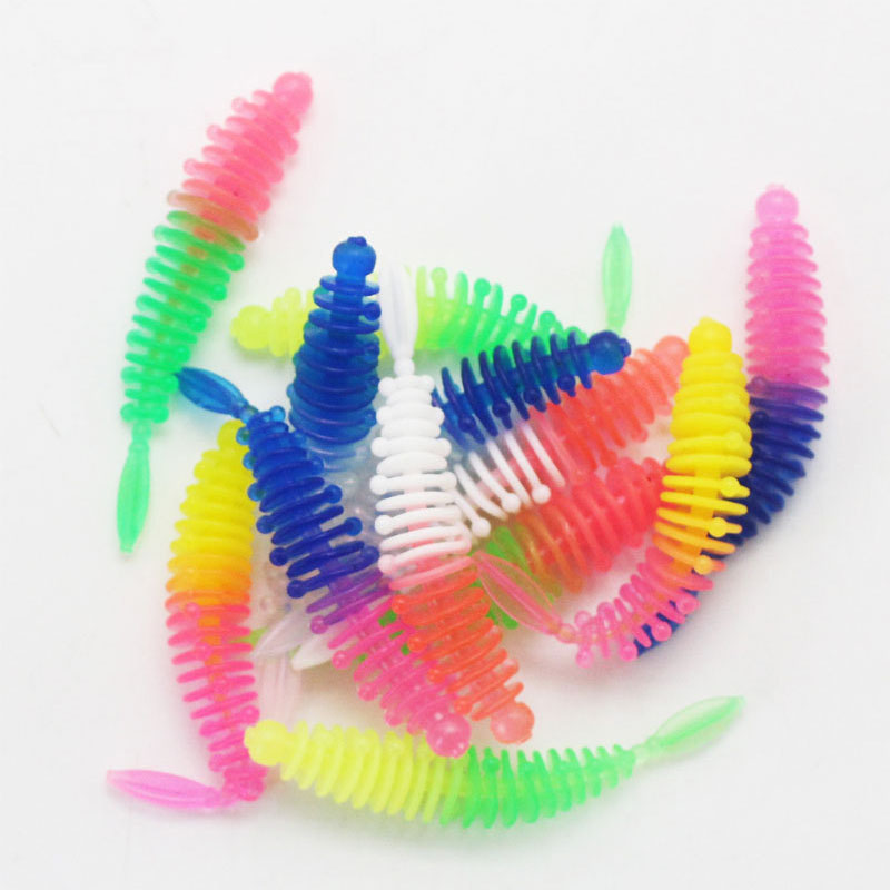 10 個釣りソフトルアージグトラウトワームソフト餌 5.5  - Fishing Lure Soft Plastic のレビューと価格