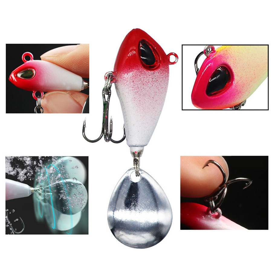 メタルバイブフィッシング マイクロスピナーベイト バス トラ - Fishing Lure Blade Bait のレビューと価格