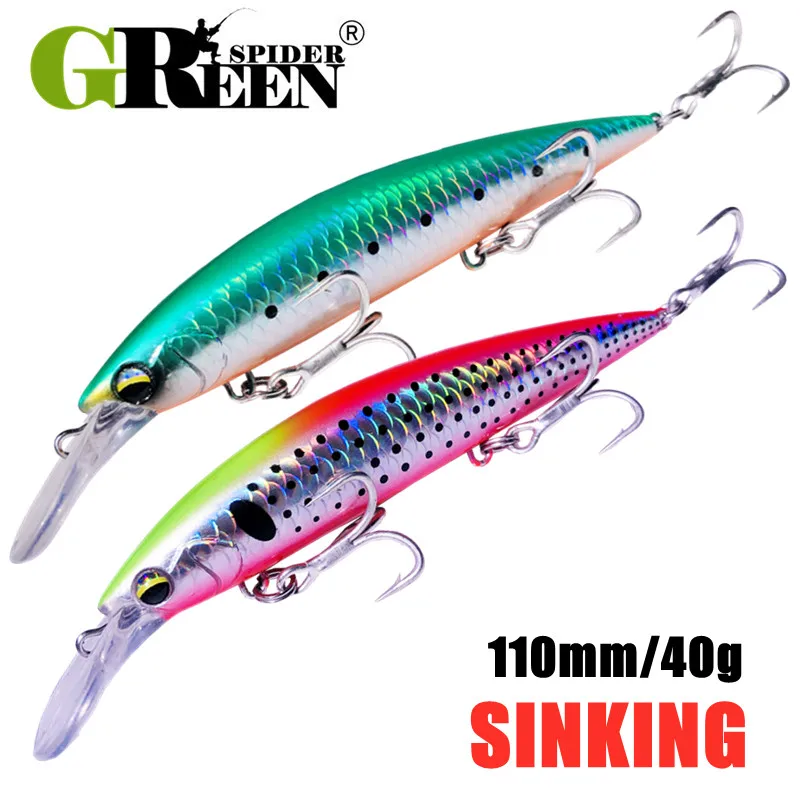 GREENSPIDER ヘビーウェイトミノー 110 ミリメ - Fishing Lure Jerkbait のレビューと価格