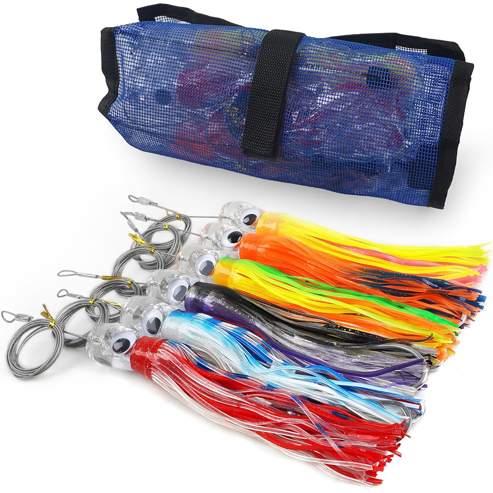 6個入りソルトウォーター トローリング ルアー イカ スカー - Fishing Lure Buzzbait のレビューと価格