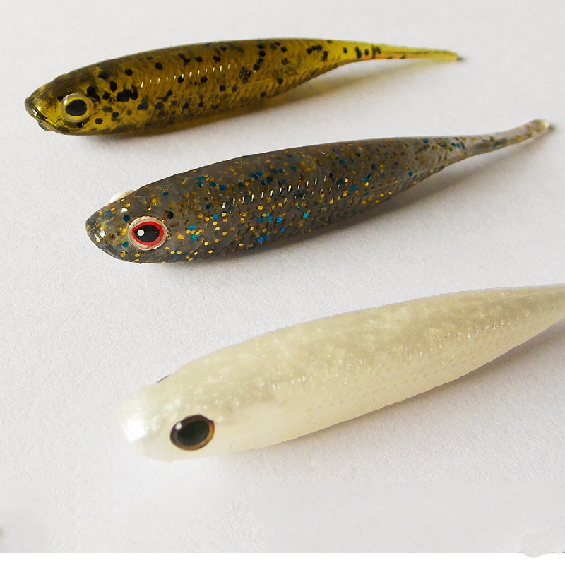 ESFISHING I 光沢のあるシャッド 10 個 70  - Fishing Lure Soft Plastic のレビューと価格