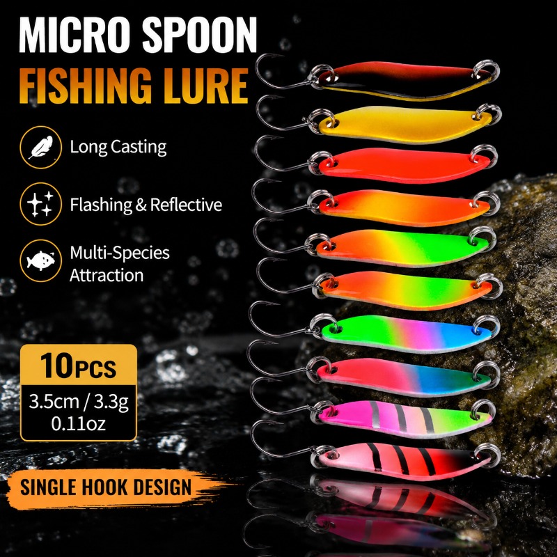 マイクロフィッシングルアー メタルスプーンベイト 3cm 3 - Fishing Lure Blade Bait のレビューと価格