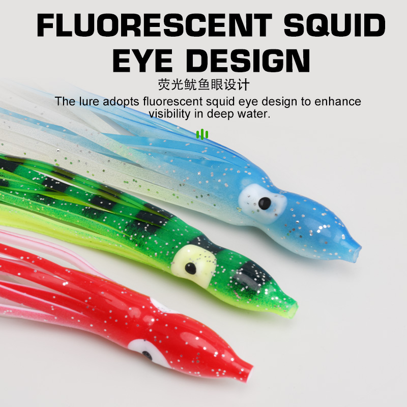 ティーザー 5個/10個 HK015-A ナイトライトイカ皮 - Fishing Lure Buzzbait のレビューと価格