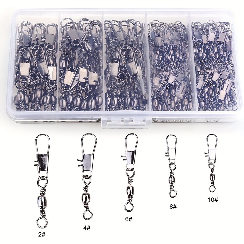 50/200個入りバレルスナップスイベル釣りアクセサリー、ボ - Fishing Lure Spinnerbait のレビューと価格